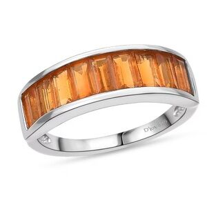 NWT Genuine Mexican Fire Opal 1/2 Eternity Band!